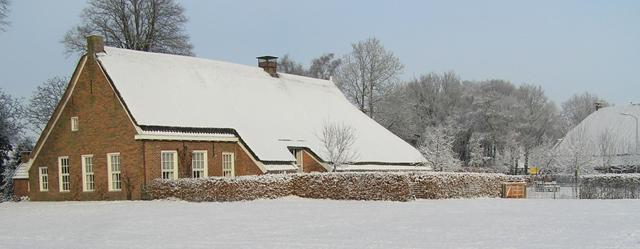 Bed and Breakfast Schultehoes in de sneeuw